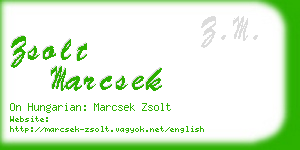 zsolt marcsek business card